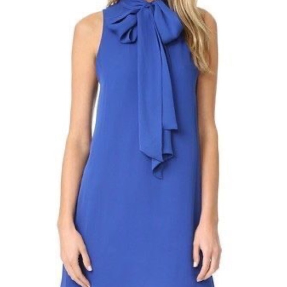 Alice + Olivia mini dress with bow at neck